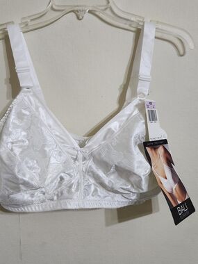 Bali Satin Lace Non-Wired Bra in White